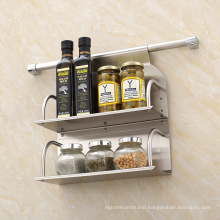 High Quality Stainless Steel Kitchen 2 Titers Spice Holders Storage Rack